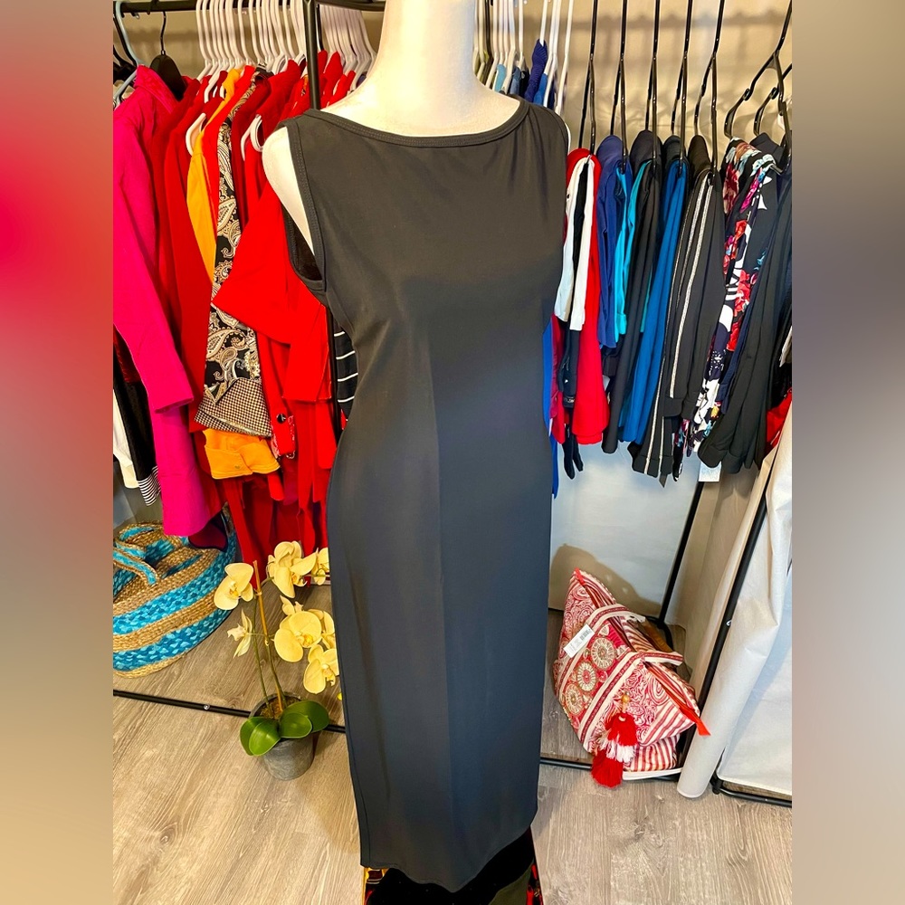 Black Dress - Maxi - Stretchy Size M
